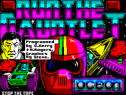 Run the gauntlet просто кому лень писать. Run the Gauntlet. Run the Gauntlet игра. ZX Spectrum игры. Run the Gauntlet фото.