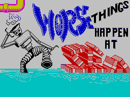 Bad things happened. Worse things happen at Sea. ZX Spectrum Bad games. Worse things happen at Sea 1984. Image Bad of game.