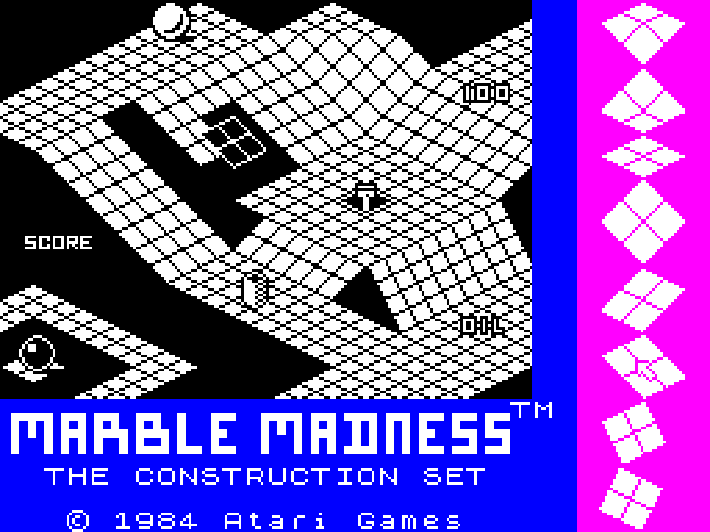 The made edit. Marble Madness. ZX Marble. Игра на Денди Марблс. Commodore 64 Marble Madness.