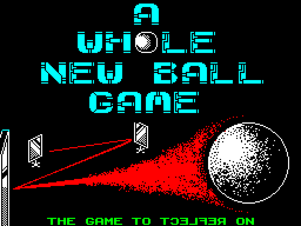 Whole game. ZX Spectrum игры. A whole New Ball game. Игра ZX Spectrum про мяч. ZX Spectrum Mode 6 game Jump Ball.